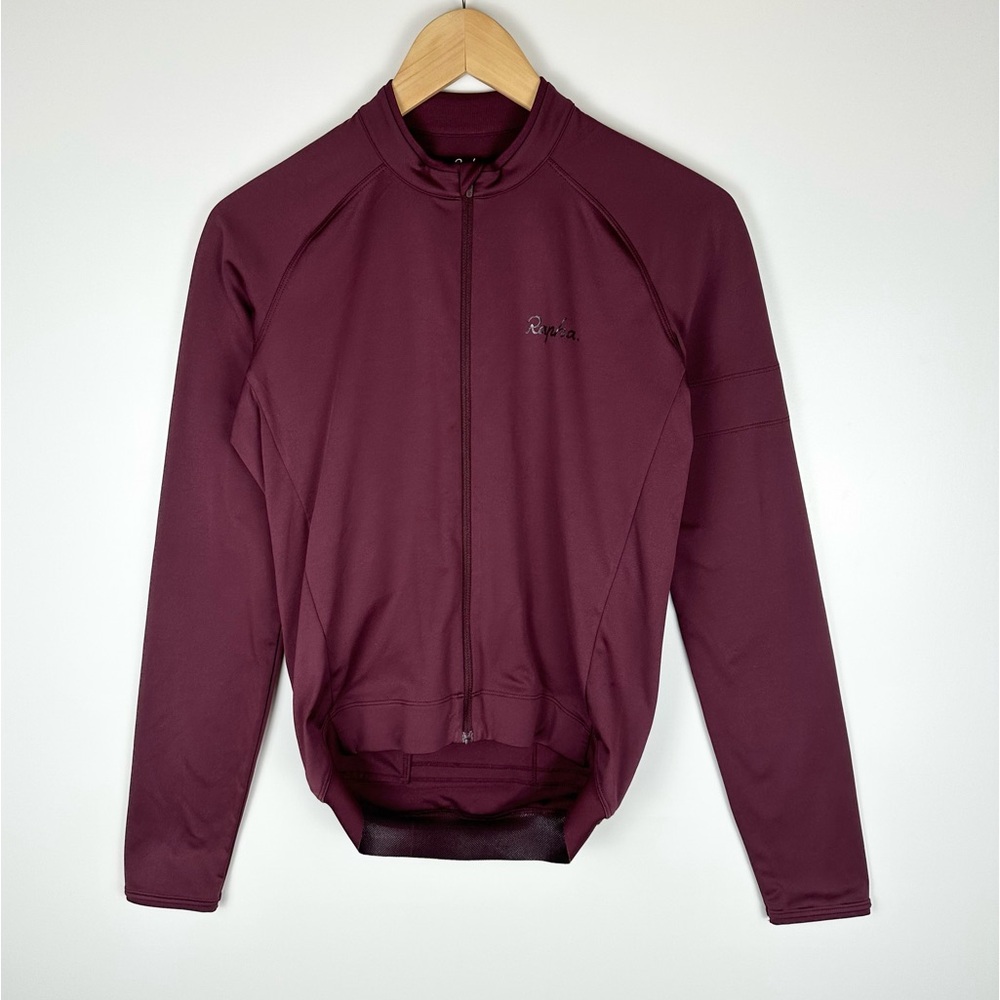 Rapha Burgundy Long Sleeve Men's Tee